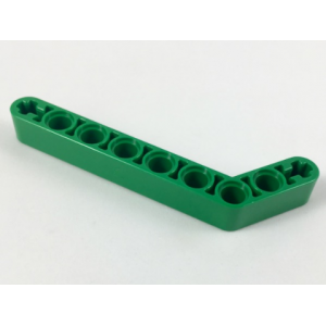 technic hefbalk dik 1x9 gebogen green